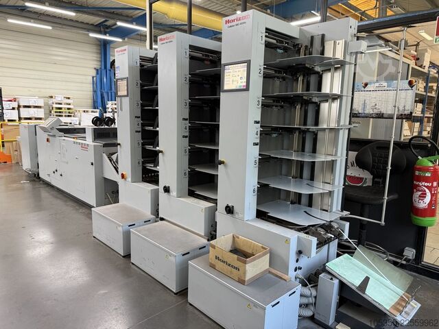 Querformat-Broschürenfertiger mit Dreimesser-Schneider Horizon SPF-200L