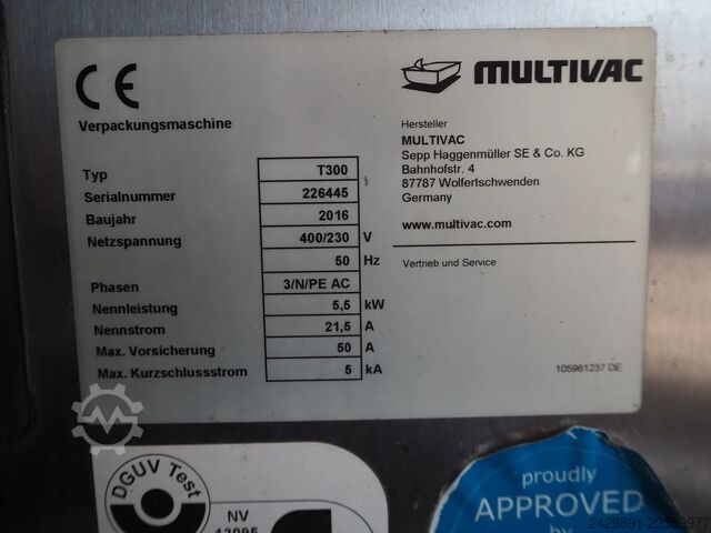 Traysealer / Tray sealing machine MULTIVAC T300