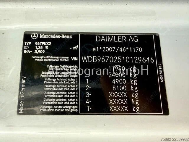 Suitcase Mercedes-Benz Atego 1224 Koffer / Euro 6 / LBW