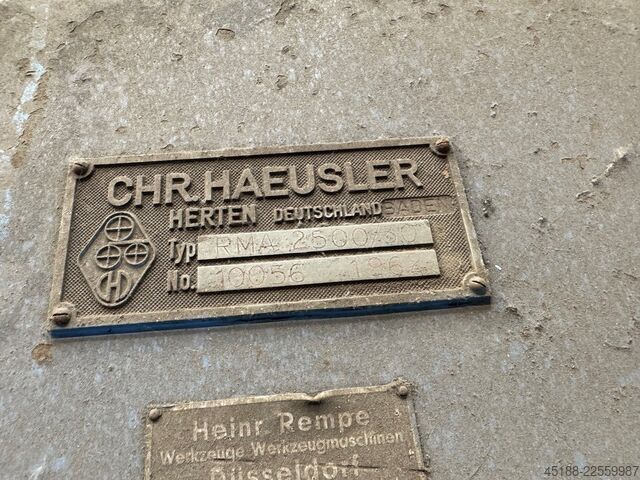 Plate rolling machine Haeusler RMA 2500/30