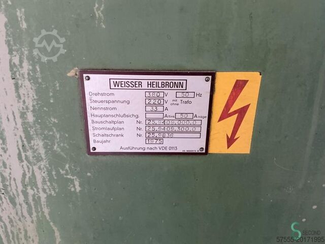 Horizontal lathes  Weisser Heilbronn Goliath 460x2000 1975 Weisser Heilbronn 