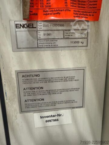 Injection molding machine Engel DUO 11050/2300