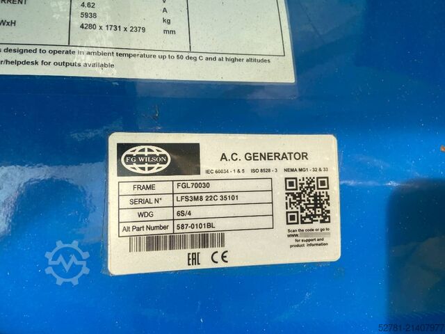 Aggregat FG Wilson P900-1 - 900 kVA - Open Genset - DPX-16025-O