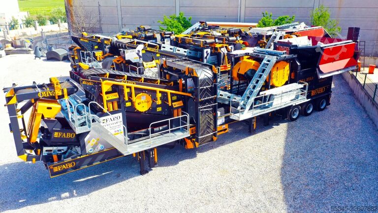 Crushing equipment/mobile crushing plant FABO Crushing equipment Mobile Jaw Crusher Fullstar-110