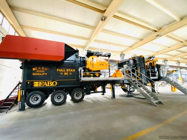 Crushing equipment/mobile crushing plant FABO Crushing equipment Mobile Jaw Crusher Fullstar-110