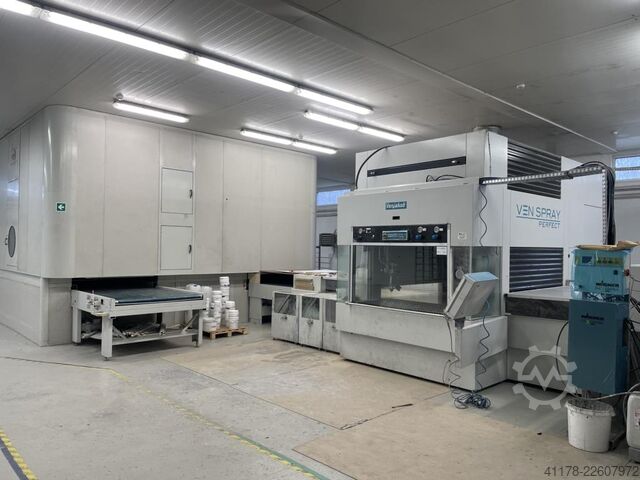 Finishing line Venjakob Perfect and pallet dryer Venjakob VEN SPRAY Perfect