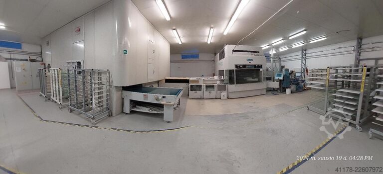 Finishing line Venjakob Perfect and pallet dryer Venjakob VEN SPRAY Perfect