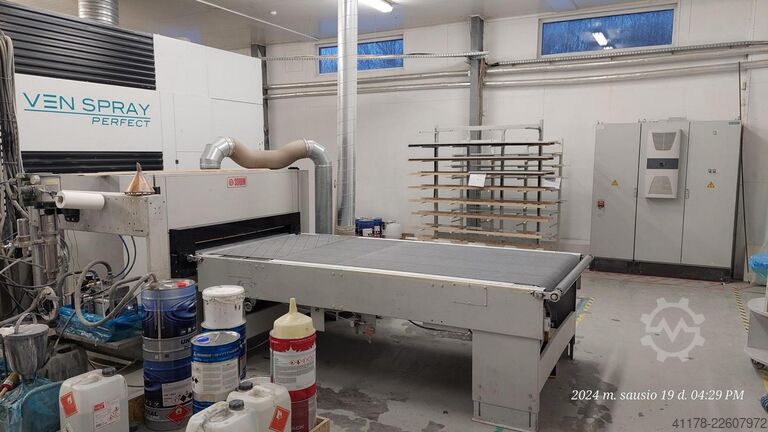 Finishing line Venjakob Perfect and pallet dryer Venjakob VEN SPRAY Perfect