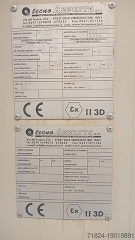 Tecno Azzurra MIX 5x10 (7 m) Kabina lakierniczo - suszarnicza Azzurra