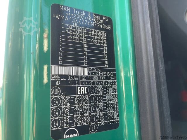 Standard-SZM MAN TGX 18.480 RETARDER, mooving 5th whhel, FRIGO, ...