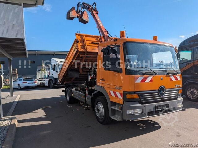 Kipper LKW MERCEDES-BENZ Atego 1218 / Kipper+Kran / load 5,2ton / E3