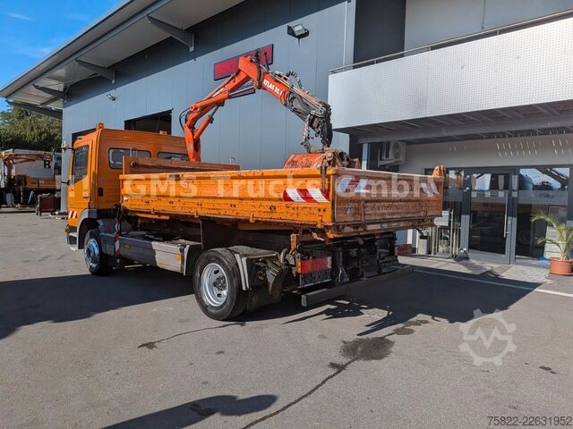 Kipper LKW MERCEDES-BENZ Atego 1218 / Kipper+Kran / load 5,2ton / E3