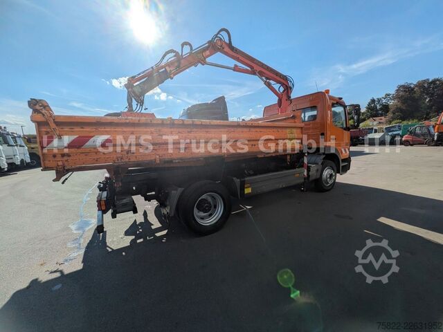 Kipper LKW MERCEDES-BENZ Atego 1218 / Kipper+Kran / load 5,2ton / E3