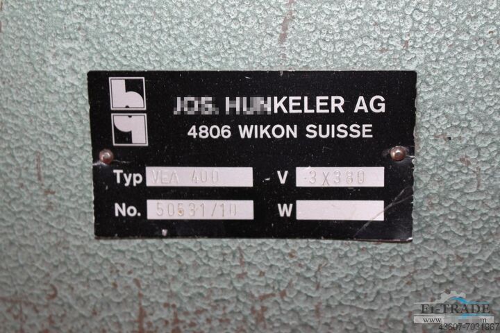 End Sheet Tipping machine Hunkeler VEA 400