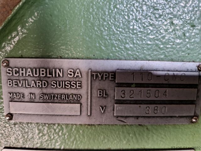 CNC lathe Schaublin 110 CNC