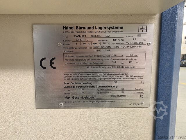 Storage lift HÄNEL LEAN-lift 2060-825 ES21