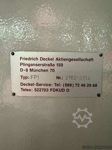 Universal tool milling machine DECKEL FP1 aktiv mit 3 Achs Heidenhain Digitalanzeige