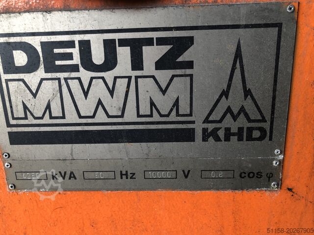 Notstromaggregat, Dieselaggregat, Genera Deutz-MWM BV16M628