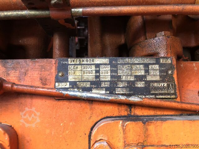 Notstromaggregat, Dieselaggregat, Genera Deutz-MWM BV16M628