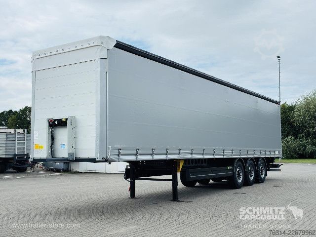 Auflieger mit Pritsche & Plane Berger Curtainsider Coil