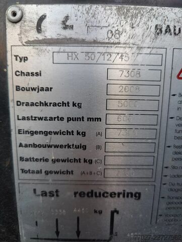 Side loader forklift Baumann zijlader / sideloader HX 50/12/45 5000 kg