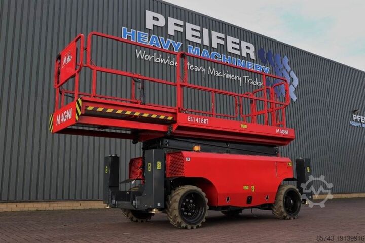 Scissor lift Magni ES1418RT New And Available Directly From Stock, El