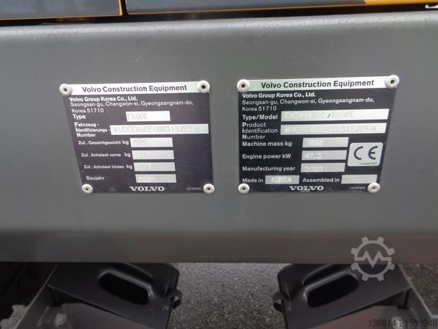 Mobilbagger VOLVO EW60E Powertilt + Löffelpaket