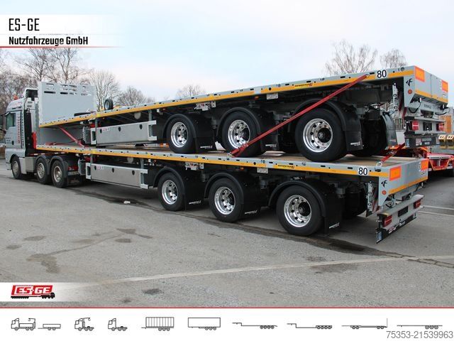 Auflieger mit Arbeitsbühne FAYMONVILLE Telemax Sattelauflieger - hydr. gelenkt