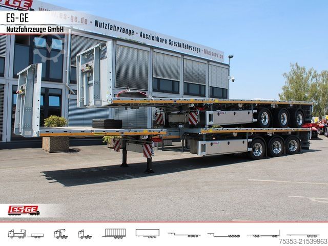 Working platform semitrailer FAYMONVILLE Faymonville Telemax Sattelauflieger - 2fach tele