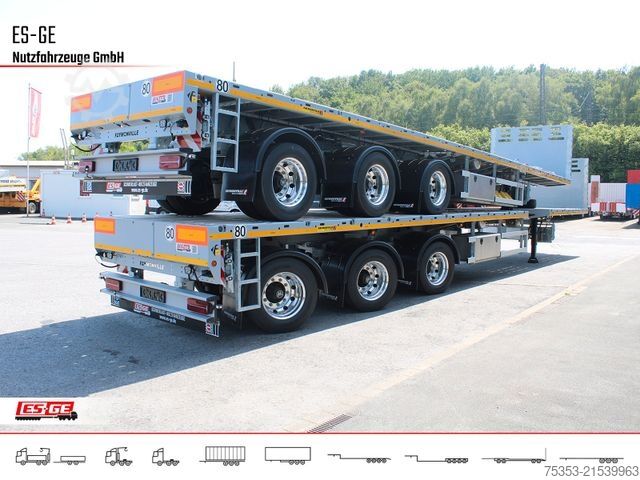 Working platform semitrailer FAYMONVILLE Faymonville Telemax Sattelauflieger - 2fach tele