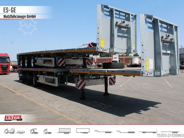 Working platform semitrailer FAYMONVILLE Faymonville Telemax Sattelauflieger - 2fach tele