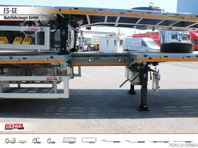 Working platform semitrailer FAYMONVILLE Faymonville Telemax Sattelauflieger - 2fach tele