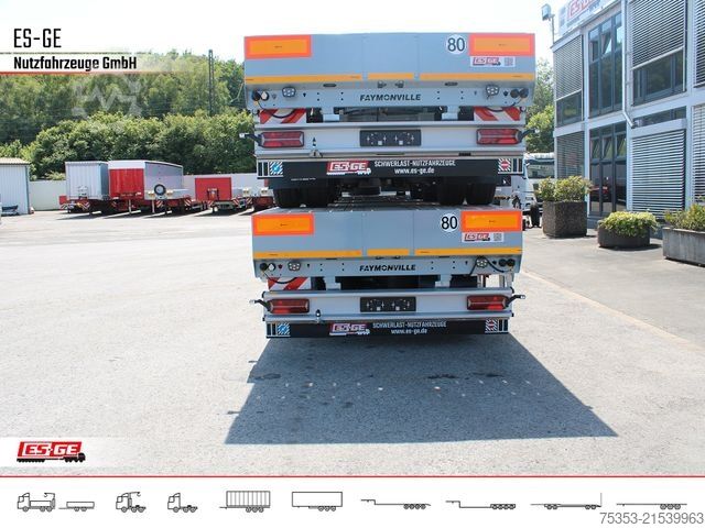 Working platform semitrailer FAYMONVILLE Faymonville Telemax Sattelauflieger - 2fach tele