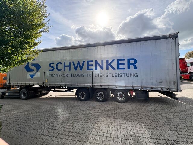 Open semitrailer with tarp KÖGEL Mega Light Plus Lift 2x Fast Slider, SAF