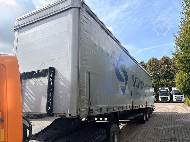 Open semitrailer with tarp KÖGEL Mega Light Plus Lift 2x Fast Slider, SAF