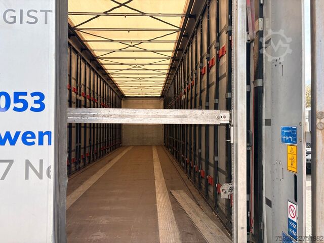 Open semitrailer with tarp KÖGEL Mega Light Plus Lift 2x Fast Slider, SAF