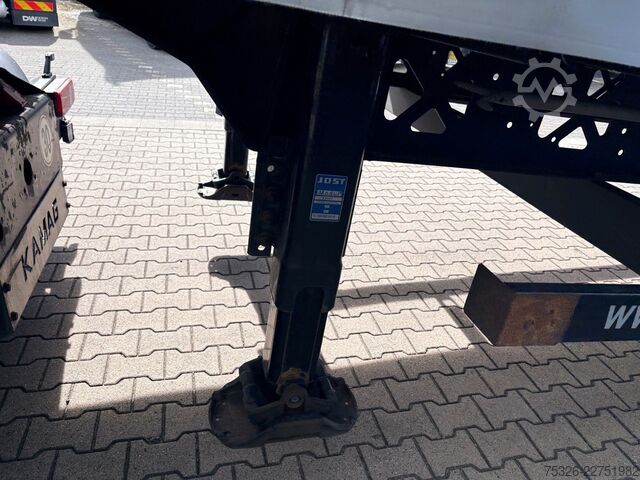Open semitrailer with tarp KÖGEL Mega Light Plus Lift 2x Fast Slider, SAF