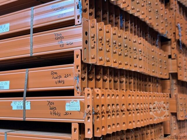 3.300 mm / K: 120 x 50 mm / orange Mecalux Palettenregaltraverse Traverse Regal