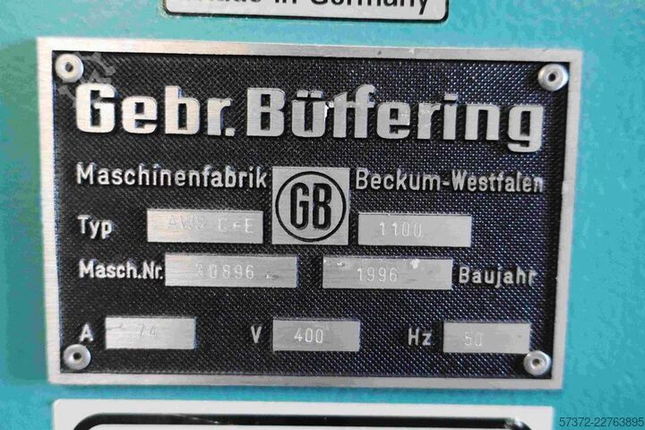 Breitbandschleifmaschine Bütfering AWS C-E 1100