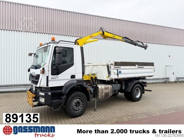 Tipper truck Iveco Trakker AD190T36 4x2, Kran,