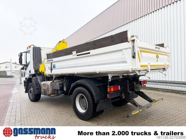 Tipper truck Iveco Trakker AD190T36 4x2, Kran,