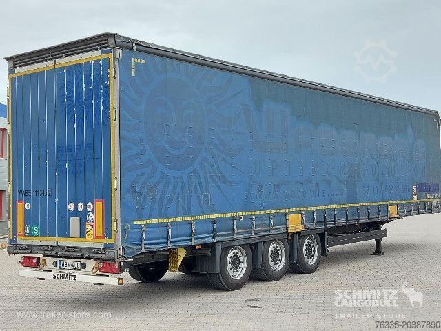 Open semitrailer with tarp Schmitz Cargobull Curtainsider Mega
