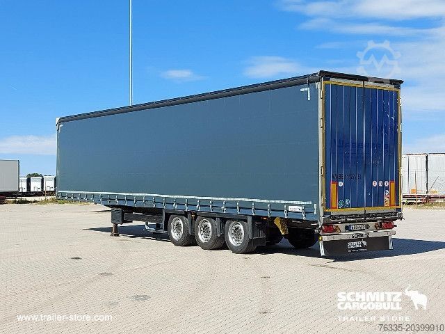Open semitrailer with tarp Schmitz Cargobull Curtainsider Mega